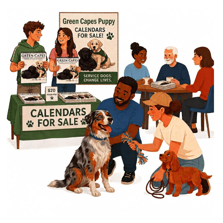 Examples of Non Profits selling calendars, youth group, Service club, Seniors, Dog Rescue