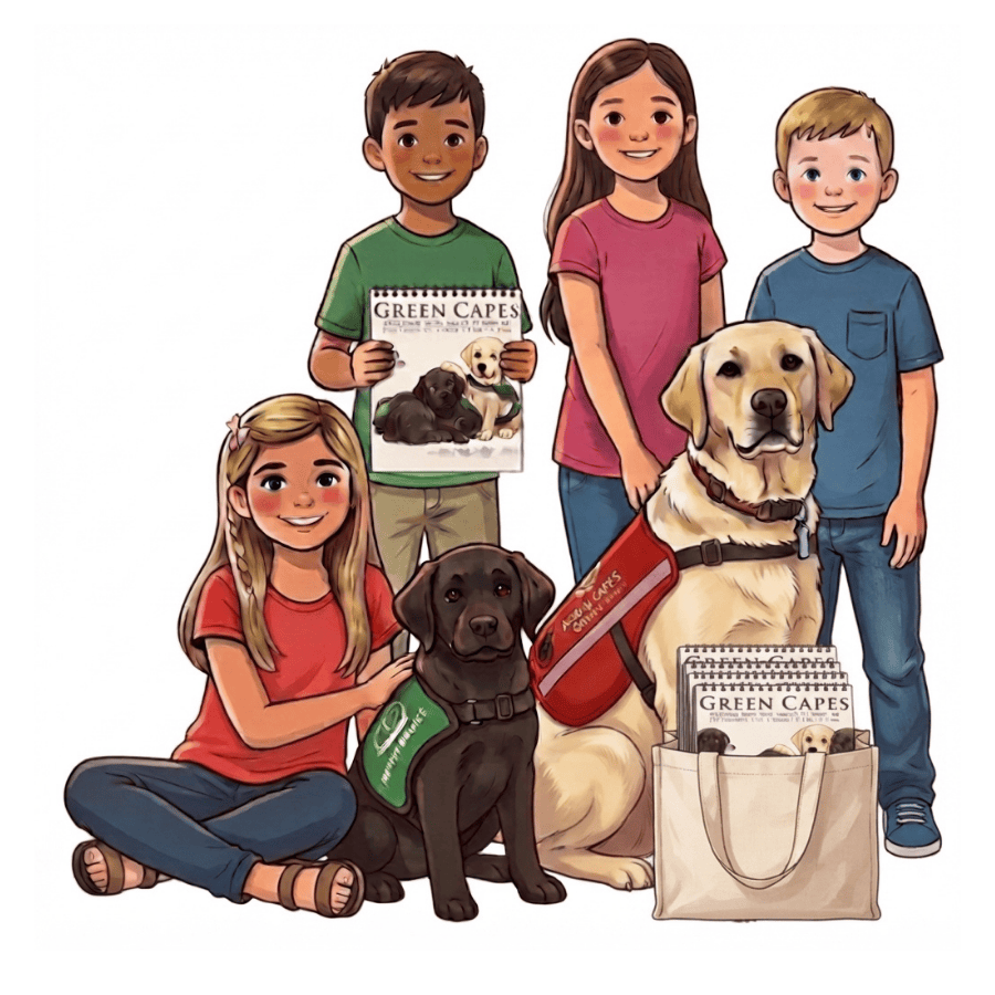 Group of Students selling calendars